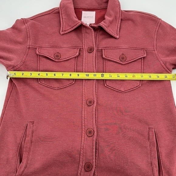 Avec Les Filles Pink Shirt Jacket Size Medium - Picture 8 of 10